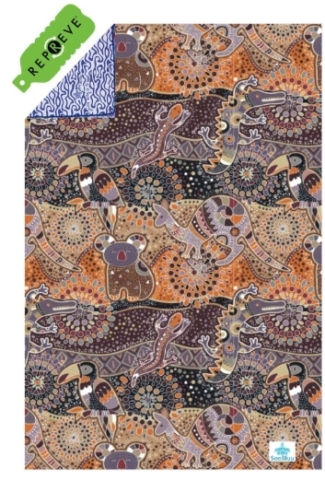 Soobluu, reishanddoek 100x160, Koara