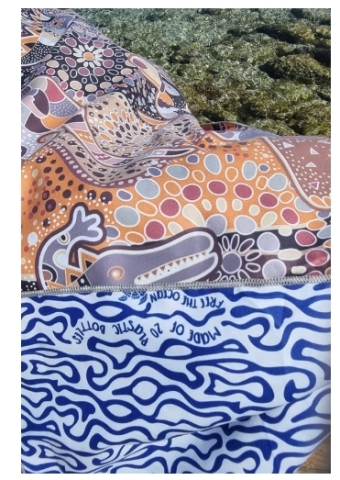 Soobluu, reishanddoek 100x160, Koara