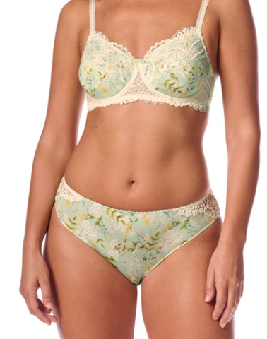 AMOENA, slip, Kalina, mint, bloem