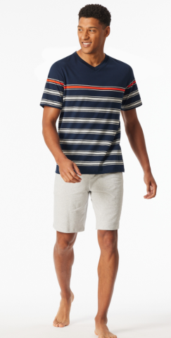 Schiesser, Herenpyjama, nachtblauw