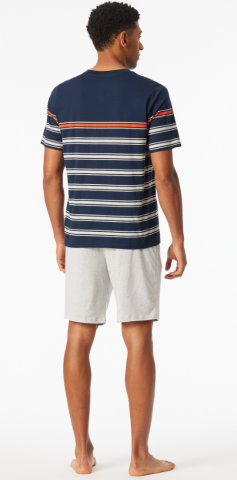 Schiesser, Herenpyjama, nachtblauw