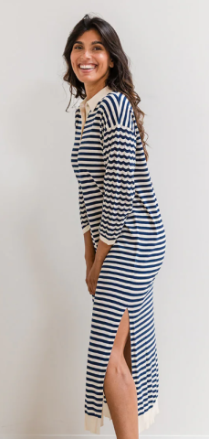 Alice et Maman, Joanne Maxi dress, donkerblauw