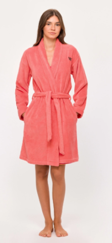 Woody, Badjas, koraalrood