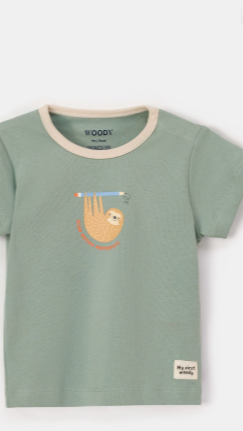 Woody, pyjama, groen, Luiaard