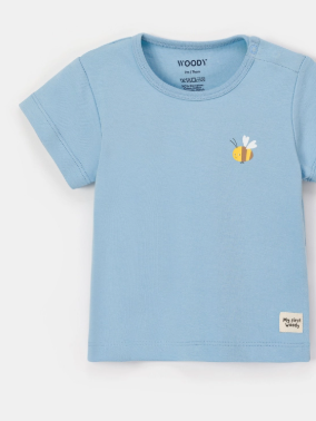 Woody, Pyjama, blauw bijenprint