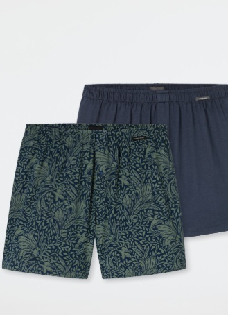 Schiesser, losse boxer, duopack, blauw