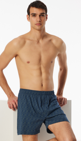 Schiesser, losse boxer, duopack, blauw