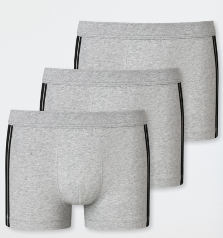 Herenboxershort, grijze streep, duopack