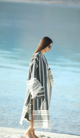 Zus en Zomer, badjas, zwart, unisex