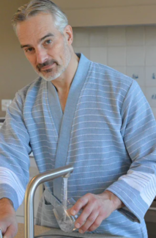 Zus en Zomer, badjas, blauw, unisex