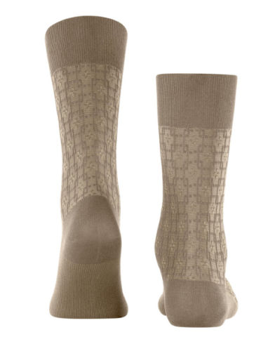 Falke, Herensok, fil d'ecosse art, beige