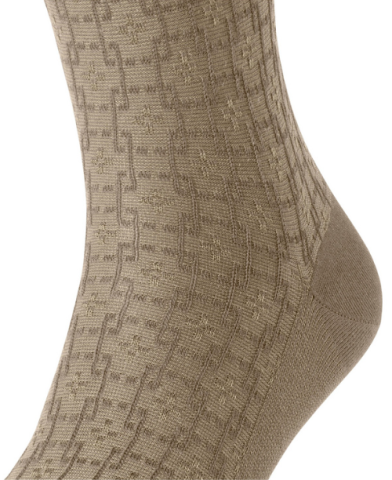 Falke, Herensok, fil d'ecosse art, beige