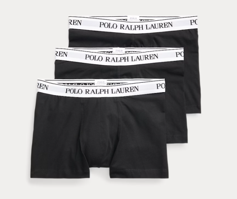 Ralph Lauren, boxershort 3-pack, zwart