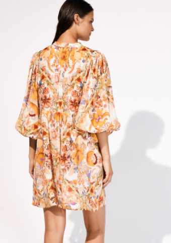 Maryan Melhorn, kleed, geel, fruitprint