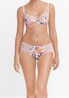 Conturelle, Beugelbh, roze gebloemd