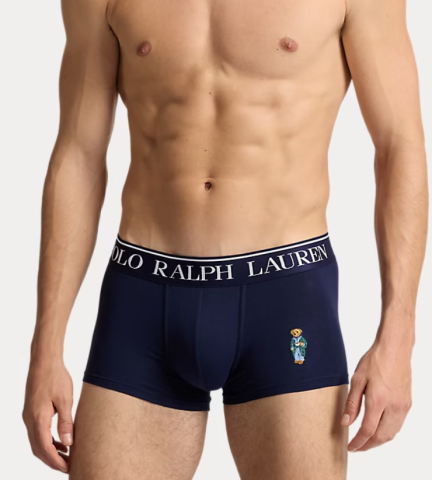 Ralph Lauren, boxer blauw, beer