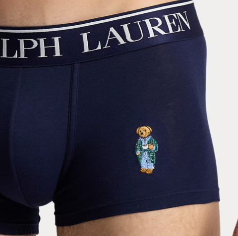 Ralph Lauren, boxer blauw, beer