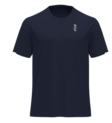Ralph Lauren, t-shirt, blauw, beer