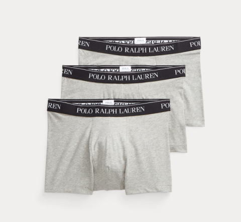 Ralph Lauren, boxershort 3-pack, grijs