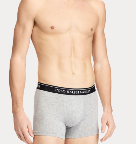 Ralph Lauren, boxershort 3-pack, grijs