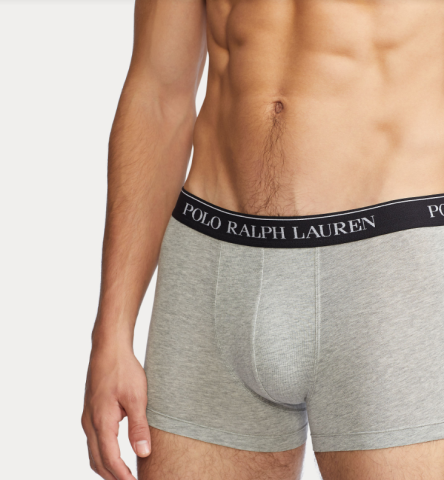 Ralph Lauren, boxershort 3-pack, grijs