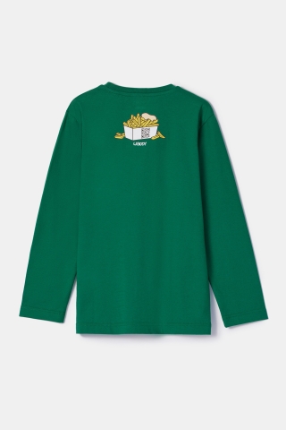 Woody, jongenspyjama, duif, donker groen