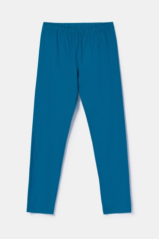 Woody, meisjespyjama blauw-groen streep