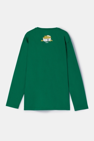 Woody, herenpyjama, duif, donker groen