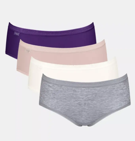 Sloggi, Basic+ midi 3+1 gratis, multi