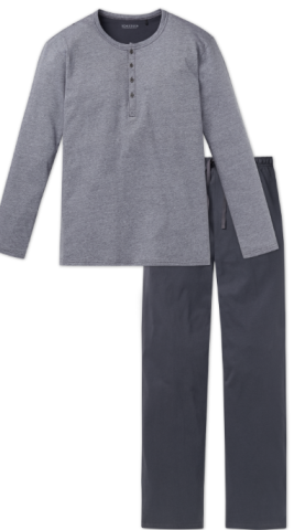Schiesser, herenpyjama met knoopjes