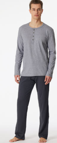 Schiesser, herenpyjama met knoopjes