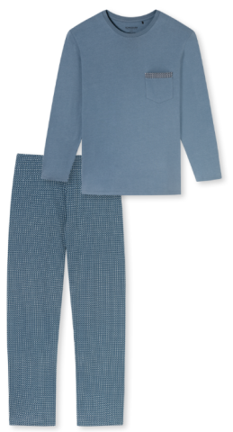 Schiesser, pyjama, blauw