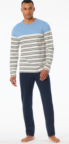 Schiesser, Pyjama, licht blauw