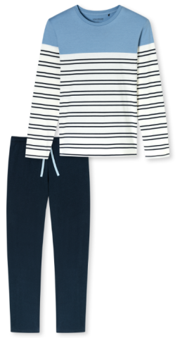 Schiesser, Pyjama, licht blauw