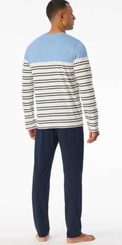 Schiesser, Pyjama, licht blauw