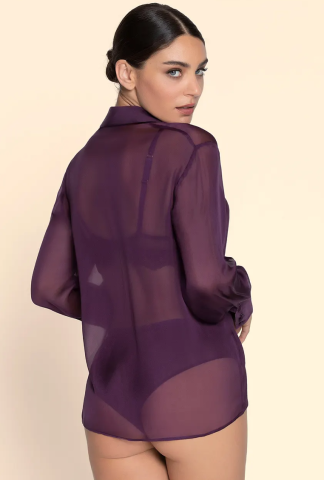 Lise Charmel, blouse, bordeau