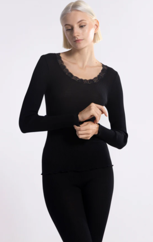 Oscalito, Hemdje, Wol/zijde, zwart