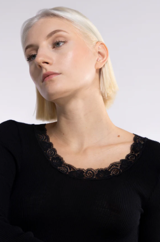 Oscalito, Hemdje, Wol/zijde, zwart