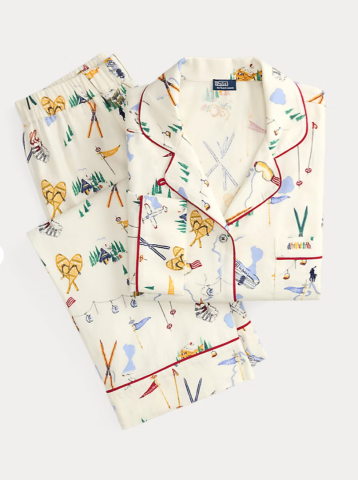 Ralph Lauren, damespyjama, traveler ski