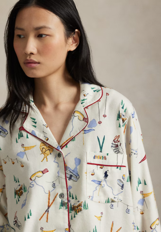 Ralph Lauren, damespyjama, traveler ski