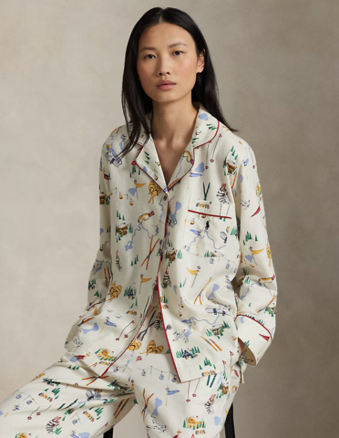 Ralph Lauren, damespyjama, traveler ski