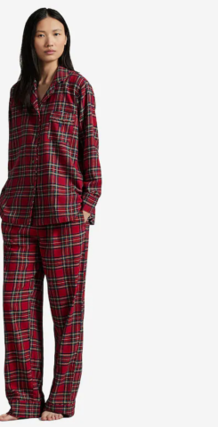 Ralph Lauren, damespyjama, stuart check