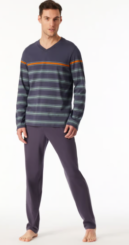 Schiesser, Pyjama, donker blauw