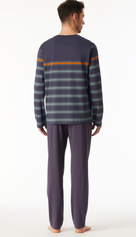 Schiesser, Pyjama, donker blauw