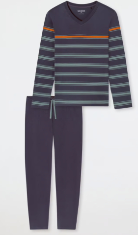 Schiesser, Pyjama, donker blauw