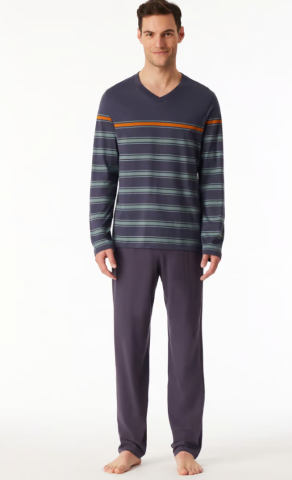 Schiesser, Pyjama, donker blauw