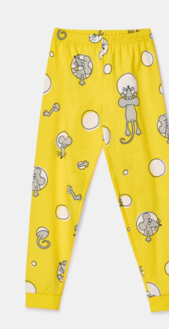 Woody, unisexpyjama, kaas met gaatjes