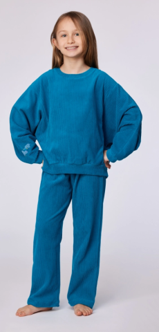 Woody, meisjespyjama, duif, turkoois