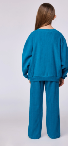 Woody, meisjespyjama, duif, turkoois