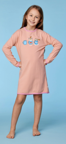 Woody, slaapkleedje, roos-gele streep